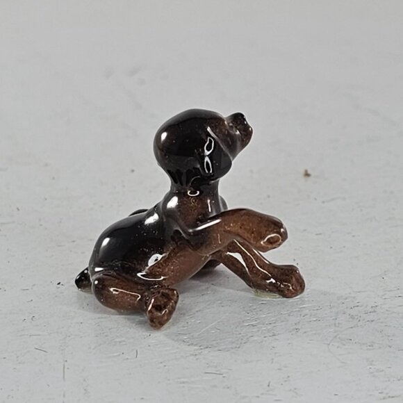 Hagen Renaker Miniature Doberman Puppy Figurine Dog Ceramic Collectible - Picture 3 of 8